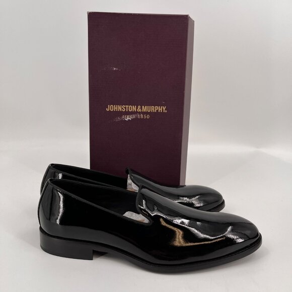 Johnston & Murphy Gavney Black Patent Leather Loafers Size 11M Formal Slip On main image 8